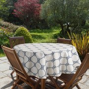 ZÁHRADNÝ VODEODOLNÝ OBRUS GARDEN (FI) 150 CM VZOROVANÝ