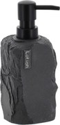 Dávkovač mydla Paola, čierna/s čiernymi prvkami, 400 ml