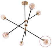 Azzardo - Náhradné sklo k lustru SOLEN pr. 13,5 cm