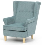 Kreslo ušiak GRN2, tyrkysová