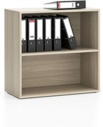 Kancelársky policový regál LAYERS, krátky, 800 x 400 x 777, dub prírodný