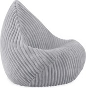 Sedací vak pre deti – sivý Lamell, prémiový manšestr