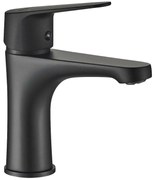 Kuchinox SAGRA, umývadlová batéria s odtokovou zátkou ClickClack, čierna matná, LAV-BQR_722D