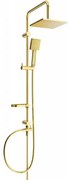 Mexen sprchový set X45 s hornou hlavicou 20x20 cm, zlatá, 798454591-50