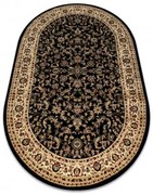 Koberec ROYAL ADR ovál vzor 1745 čierny