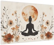 Obraz - Oranžová jóga (90x60 cm)