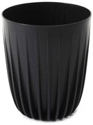 Kvetináč PÁSIKOVANÝ ECO V 30 cm čierny