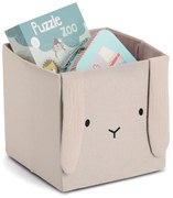 Zeller Present Úložné boxy na hračky, štvorcový tvar MUŠELÍN, béžová, 28x28x28