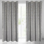 ZATEMŇOVACÍ ZÁVES NA KRÚŽKOCH LAURA 140X250 CM SIVÁ