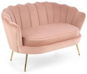 Pohovka Amorinito, ružová / zlatá