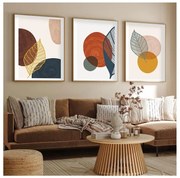 SADA 3x Obraz vo fotorámčeku 50x70 cm pestrofarebná