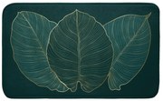 Tmavozelená kúpeľňová predložka 45x75 cm Jade – douceur d'intérieur