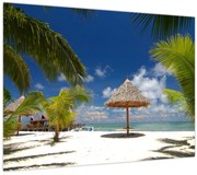 Obraz - Pláž s bielym pieskom (70x50 cm)