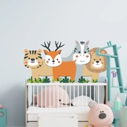 PIPPER. Textilná nálepka na stenu "Zvieratká"