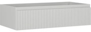 Mexen Rivel, kúpeľňová skrinka 90 cm, 1 zásuvka, drážkovaná, sivá matná, 91A20-09023-1-BF62