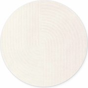 Vikosa Kusový koberec Arcura 106269 Cream White kruh, 120x120 (priemer) kruh, biela, obývacia izba