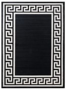 Koberec PEARL 51327H rám / grécky / štrukturálny, čierny