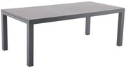 Sunfun Maja Záhradný stôl rozkladací, 200 – 300 × 100 × 74 cm, gresový kameň, hliník, sklo
