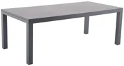 Sunfun Maja Záhradný stôl rozkladací, 200 – 300 × 100 × 74 cm, gresový kameň, hliník, sklo