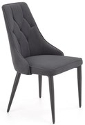 Jedálenská stolička Marien, sivá / čierna
