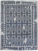 Diamond Carpets India, Ručne viazaný kusový koberec Diamond DC-JK 7 Silver / denim, 180x275, šedá, chodba / predsieň