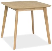 Jedálenský stôl s doskou v dekore dub MOSSO III 80x80