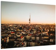 Obraz západu slnka nad Žižkovom (70x50 cm)