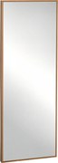 HOMCOM nástenné zrkadlo 125 x 45cm s dreveným rámom | Aosom