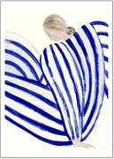 Plagát Blue Stripe At Concorde by Sofia Lind x The Poster Club