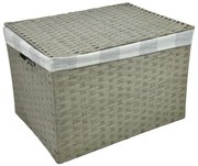 Úložný box s vekom sivý Rozmery (cm): 40x29, v. 28