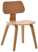 Jedálenská stolička v dekore duba v prírodnej farbe Gena – Kave Home