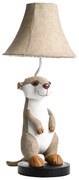 Detská stolná lampa Surikata béžová - Eddie