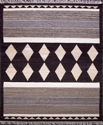 Ručne viazaný kusový koberec Alberta DESP P114 Dark Coffee Mix, 80x150, hnedá, chodba / predsieň, Diamond Carpets India