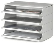 Plastový zásobník na dokumenty, biela