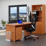 Zostava kancelárskeho nábytku Visio 2, 160 cm, čerešňa