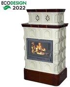 Krbové kachle Melk Creme-Coffeebrown 9 kW