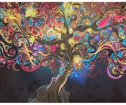 785145 NORIMPEX 5D Diamantová mozaika - Strom plodnosti