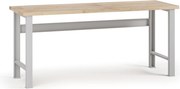 Dielenský pracovný stôl G7, buková škárovka, 2100 x 685 x 840 mm