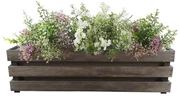 AMADEA Drevený obal na kvetináč tmavý, 62x21,5x17cm Český výrobok