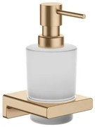 Dávkovač mydla Hansgrohe AddStoris s držiakom vo farebnom prevedení kartáčovaný bronz 41745140