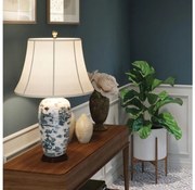 Elstead MODRÁ-TRAD-WP-TL - Stolná lampa MODRÁ TRADITIONAL 1xE27/60W/230V