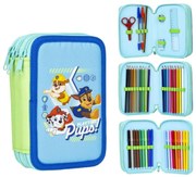 Školský peračník trojposchodový s náplňou Paw Patrol Pups