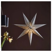 Markslöjd 705788 - Vianočná dekorácia GLITTER 1xE14/25W/230V pr. 75 cm strieborná