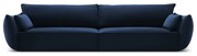 Tmavomodrá zamatová pohovka 248 cm Vanda – Mazzini Sofas