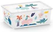 Biely plastový detský úložný box 37x26x15 cm C Box Style – KIS