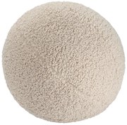 Svetlohnedý detský pohovkový vankúš z textílie buklé Ball – Wigiwama