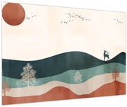 Obraz - Ilustrovaná krajina (90x60 cm)