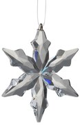 Sklenená závesná ozdoba hviezda Snowflake - 7*1*8 cm