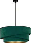 Duolla - Luster na lanku KOBO 1xE27/15W/230V pr. 45 cm zelená/zlatá