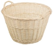 Prútený kôš záhradný bielený Ramo VIII.priemer 60(cm) x v. 39 (cm)